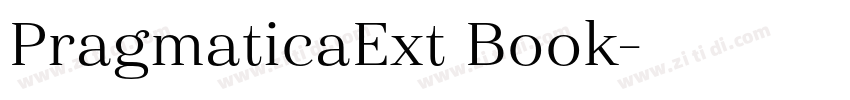 PragmaticaExt Book字体转换